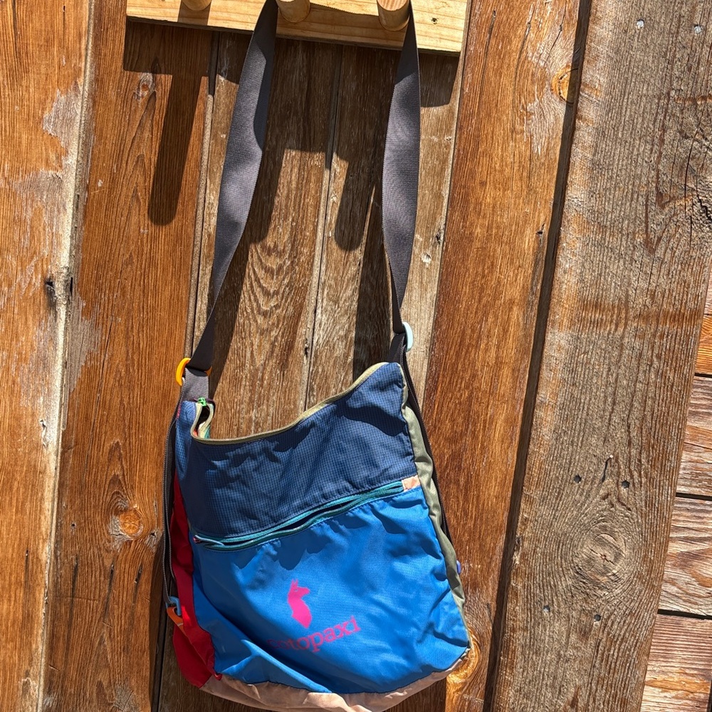 Polo by Ralph Lauren Blue and Red Messenger Bag